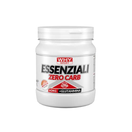 WHY SPORT ESSENZIALI ZERO CARB - Aminoacidi Essenziali con Vitamina B6 e Glutammina - 240 g