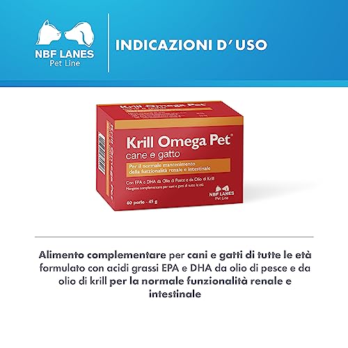 NBF Lanes Krill Omega Pet Perle per Cani e Gatti