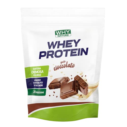 WHY NATURE WHEY PROTEIN - Proteine Whey - Proteine in Polvere per la Massa Muscolare - Proteine Concentrate del Siero del Latte Senza Glutine - 400 gr