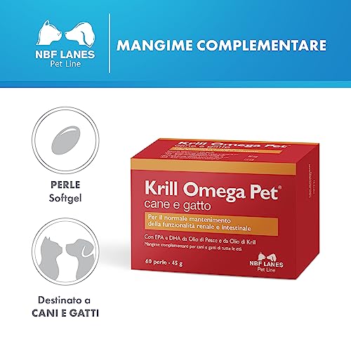 NBF Lanes Krill Omega Pet Perle per Cani e Gatti