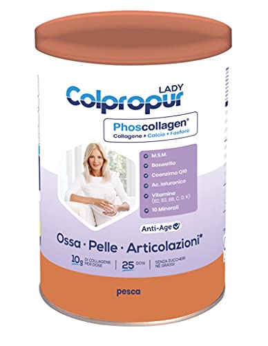 Colpropur Lady 340g - Integratore collagene - Benessere pelle, unghie, capelli, articolazioni, ossa