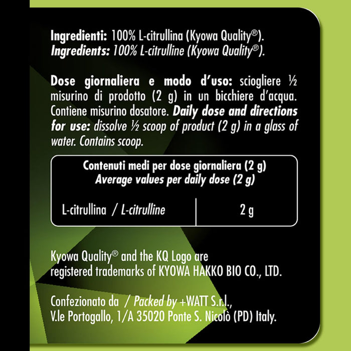 Citrullina+ - Integratore Alimentare a Base di L-citrullina. GLUTEN FREE. - Formato: 150 g