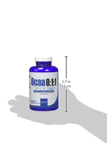 Yamamoto Nutrition Bcaa 8:1:1 integratore alimentare di aminoacidi a catena ramificata con vitamine B1 e B6