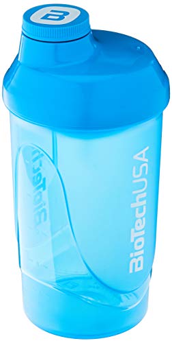 Biotech Shaker per Frullati di Proteine, Blu - 600 ml