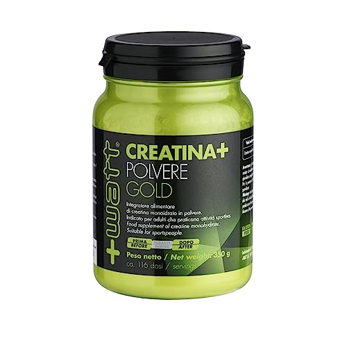 +Watt 14054 Creatina+ Gold Integratore alimentare di creatina monoidrato Polvere, 350 gr