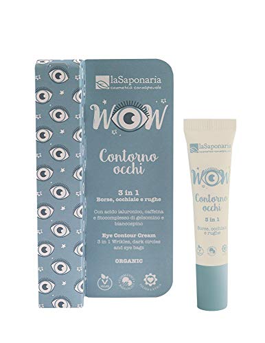 La Saponaria"Linea Wow" Crema Contorno Occhi 3 in 1 Eye Contour Cream -15 ml-