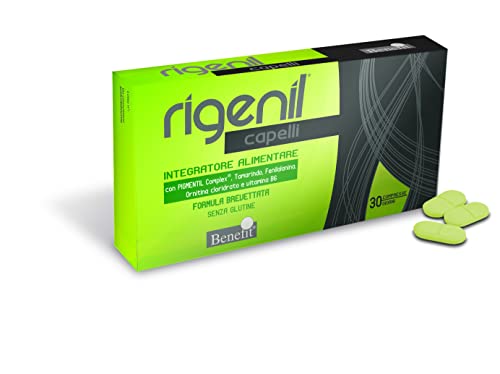 BENEFIT RIGENIL COMPRESSE INTEGRATORE ALIMENTARE il primo anti età per il capello 30 compresse