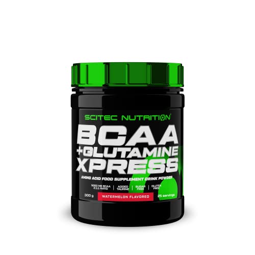 Scitec Nutrition BCAA + Glutamine Xpress, Bevanda in polvere di aminoacidi aromatizzata con glutamine e taurina, senza zuccheri, senza glutine