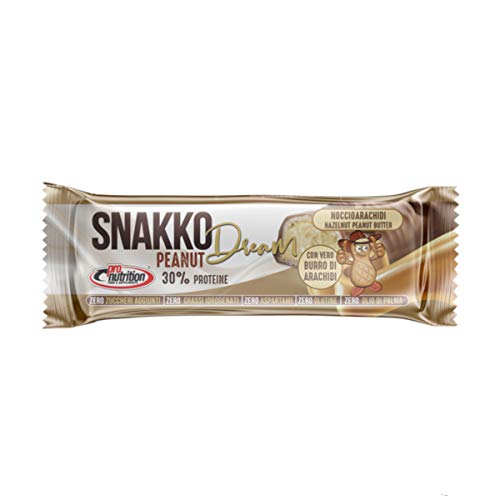 PRO NUTRITION SNAKKO FIT barrette NOCCIOLA e BURRO D'ARACHIDI box da 24