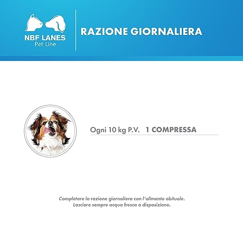 NBF Lanes | Zincogen Pet Immuno Cane, 60 Compresse Appetibili, per il Normale Funzionamento del Sistema Immunitario del Cane