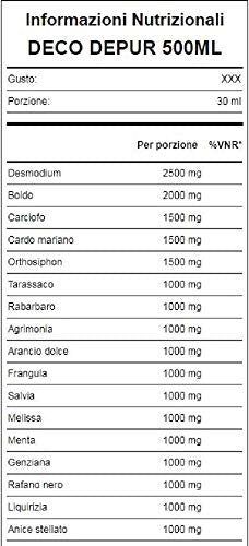 DECODEPUR 500ml WHY SPORT - DECOTTO DEPURATIVO 100% NAURALE SENZA ALCOL E SENZA GLUTINE