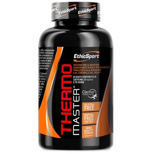 EthicSport - Thermo Master - Barattolo da 90 cpr x 1200 mg - Integratore alimentare utile nell’ambito di diete ipocaloriche rivolte al controllo e alla riduzione del peso