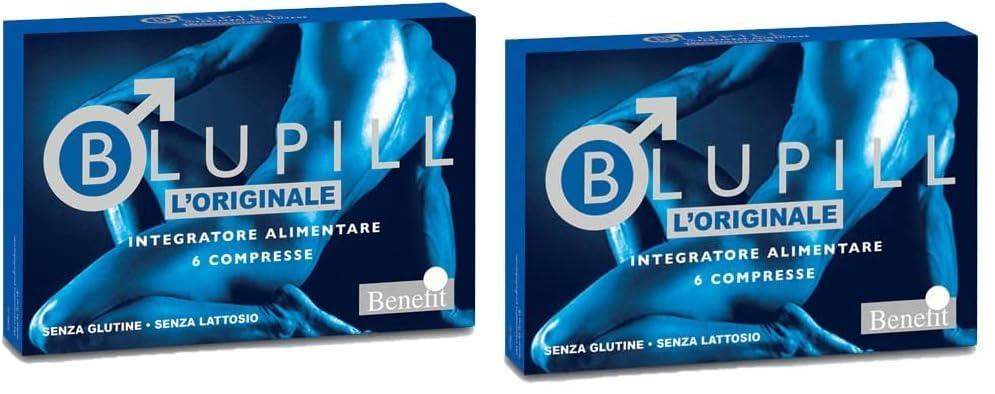 BLUPILL 2 Confezioni da 6 Compresse - Migliora le prestazioni sessuali maschili