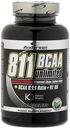 8:1:1 BCAA Unlimited Kyowa Integratore Aminoacidi Ramificati con Vitamina B6 - 100 Compresse