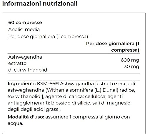 Yamamoto Research Integratore di Ashwagandha - (60 COMPRESSE)