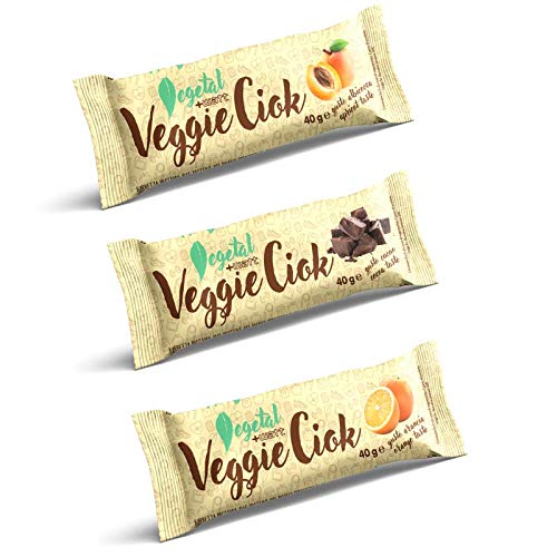 +Watt Veggie Ciok Gusto Albicocca Barrette da 40g Box da 24 pezzi