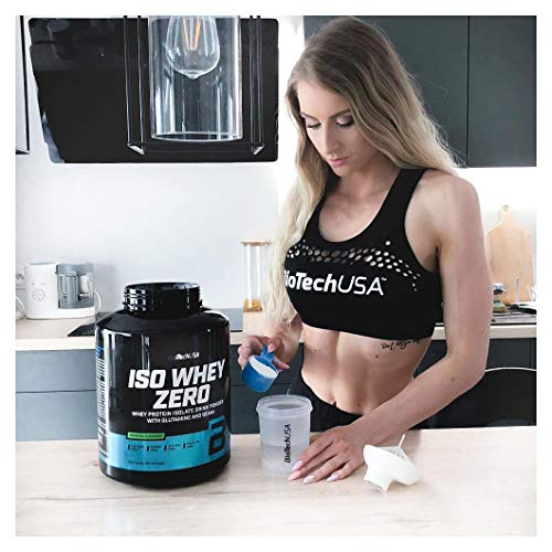 BioTechUSA Iso Whey ZERO, Lactose, Gluten, Sugar FREE, Premium Whey Protein Isolate, 2.27 kg, Vaniglia