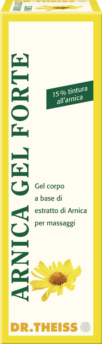 Dr. Theiss Arnica Gel Forte ad Alta Concentrazione 100 ml, Indicata come Crema Corpo per Massaggio su Schiena, Cervicale, Gambe, Ginocchia e Braccia, Dona Sollievo