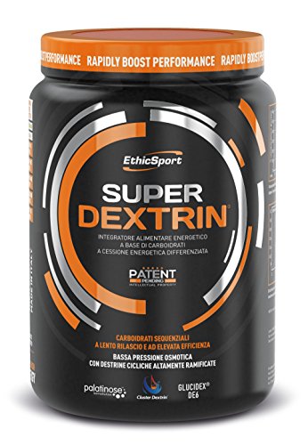 EthicSport - Super Dextrin - Barattolo da 700 g - Integratore alimentare energetico a base di carboidrati di nuova generazione a cessione energetica differenziata