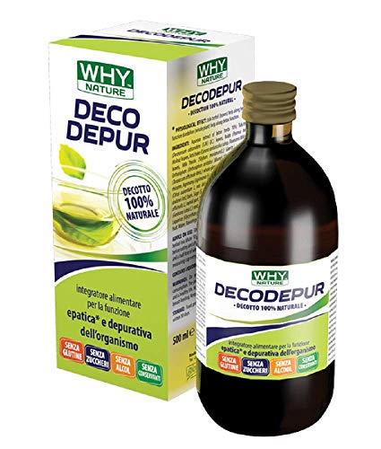 DECODEPUR 500ml WHY SPORT - DECOTTO DEPURATIVO 100% NAURALE SENZA ALCOL E SENZA GLUTINE