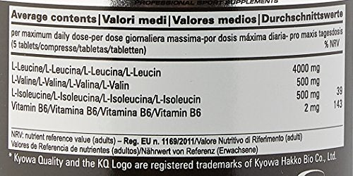8:1:1 BCAA Unlimited Kyowa Integratore Aminoacidi Ramificati con Vitamina B6 - 100 Compresse