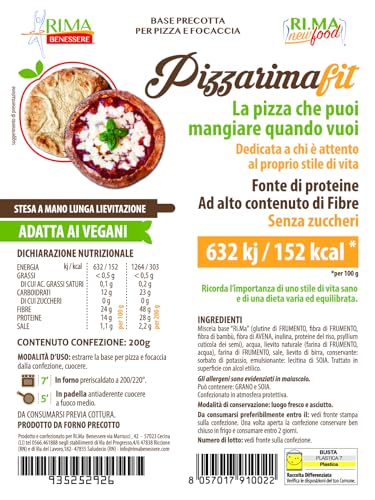 N.2 cf Pizze Dietetiche Rima Benessere da 200g