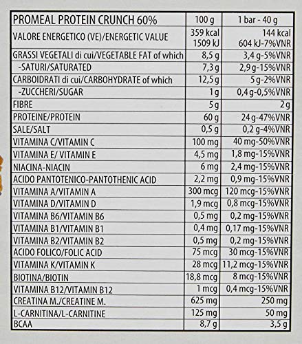 Volchem Promeal Protein Crunch 60% / Barretta Proteica/Gusto Vaniglia