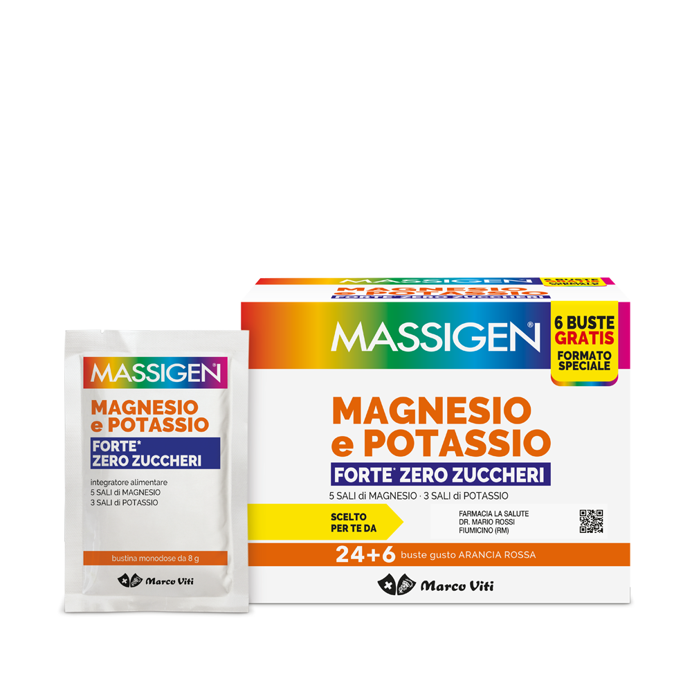 Massigen  Magnesio e Potassio FORTE Zero Zuccheri