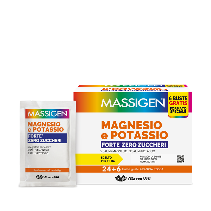 Massigen  Magnesio e Potassio FORTE Zero Zuccheri